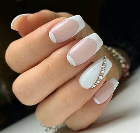 french manicure on round nails|best french manicure 2023.